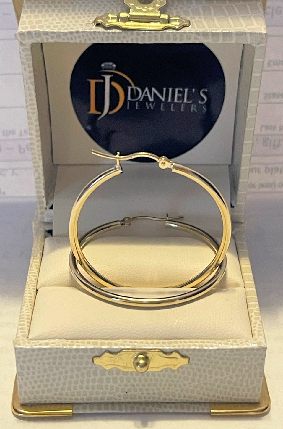 Yellow Gold Hoop Earrings 10KT