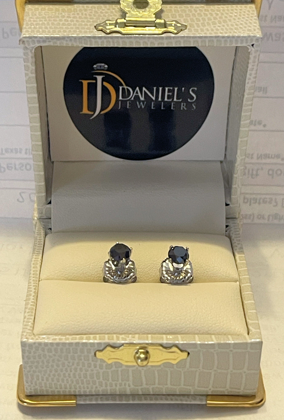 Black Diamond Stud Earrings