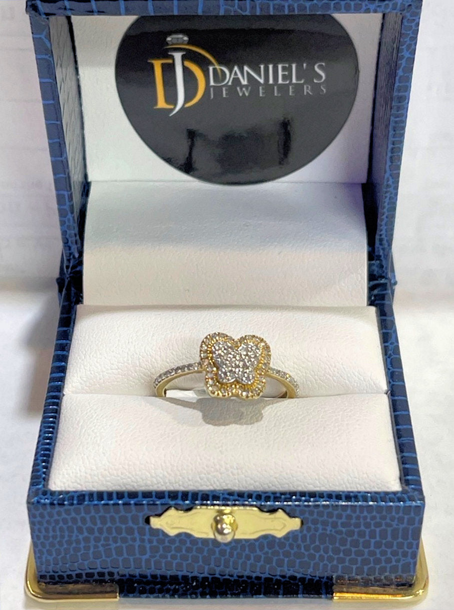 Diamond Butterfly Ring