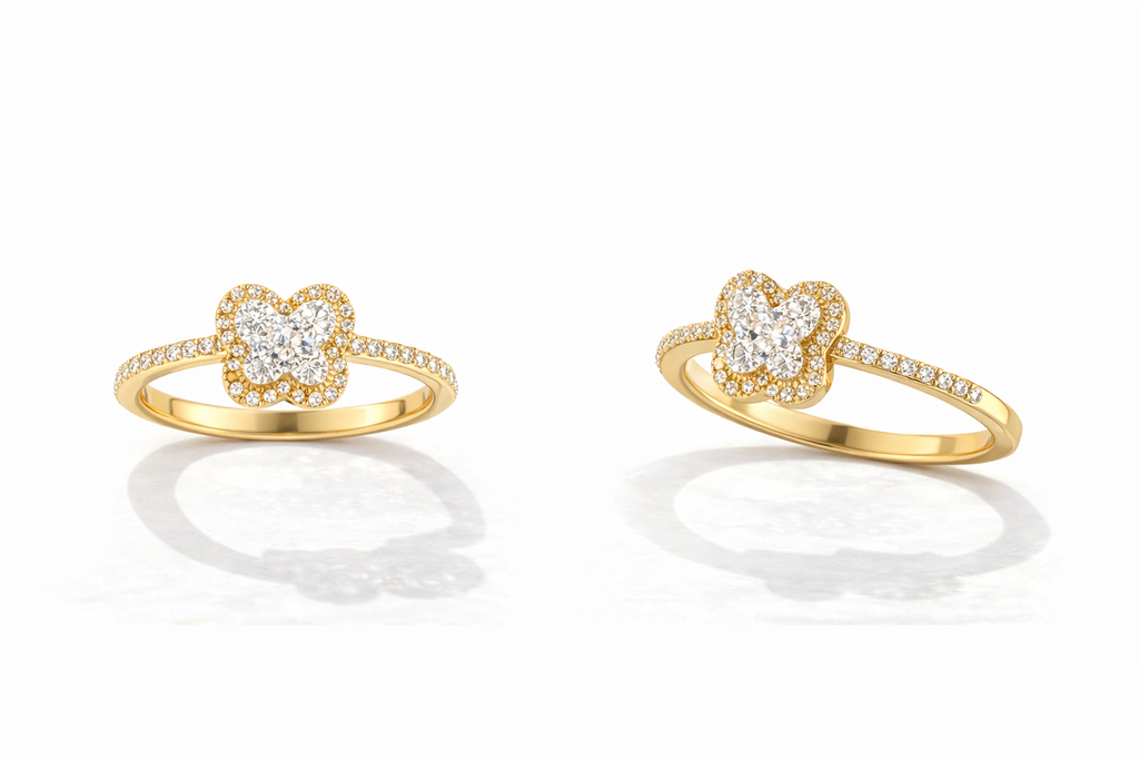 Diamond Butterfly Ring