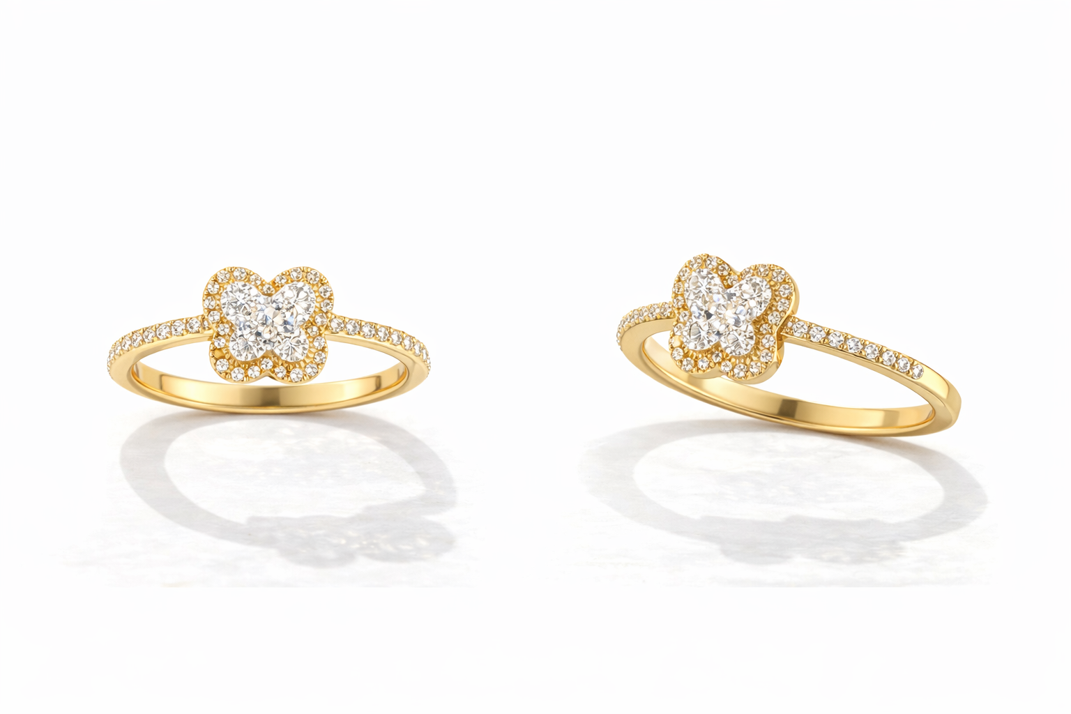 Diamond Butterfly Ring